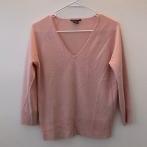 Sandra Cashmere Sweater Size: Medium Color: Pink